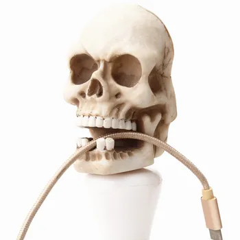 

Scary Ghost Storage Hook Creepy Teeth Storage Cable Organizer Accessories Wire Holder Home Decor Wall Mounted Resin Skull