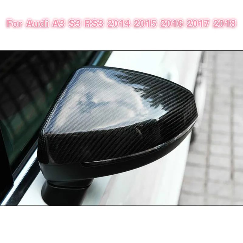 

2pcs For Audi A3 S3 8V RS3 Car Rearview Mirror Cover Cap Shell Housing door side wing mirror cover