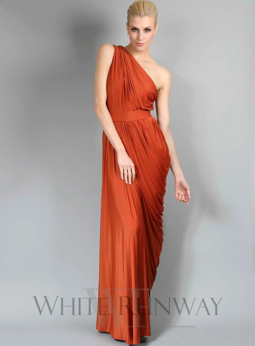 Vestido de festa шифоновое платье подружки невесты с оборками на одно плечо фиолетового цвета лаванды размера плюс Недорогое Платье для свадебной вечеринки