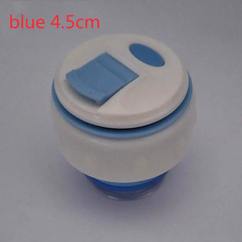 blue 4.5cm Уличная чашка для путешествий, вакуумная фляжка, крышка, универсальная посуда для напитков, кружка на выходе, фляжка в форме пули, крышка, аксессуары для термосов, пластиковая крышка термоса - Color: blue 4.5cm