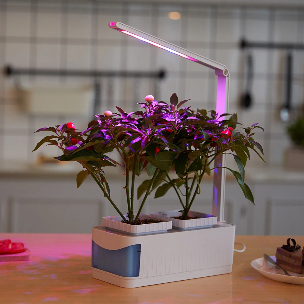 8.5W Indoor Hydroponic Garden Kit LED Growing Lamp Smart Multi-Function Growth Light for Flower Vegetable Seedling Cultivation