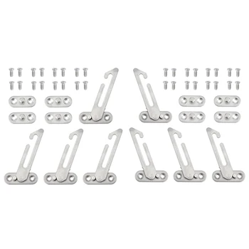 

4Pcs Window Restrictor Locks for Upvc Window Restrictor Hook Security Lock Stainless Steel Child Lock Restrictor