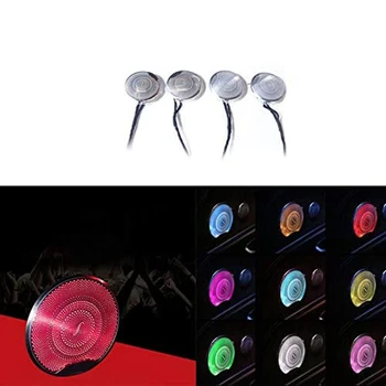 

4Pcs Speaker Light Covers, Synchronous Car Ambient Light