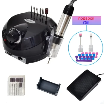 

35000 RPM Electric Nail Drill Set Mill Cutter Machine Profession Manicure Machine Pedicure File Nail Tools Kit