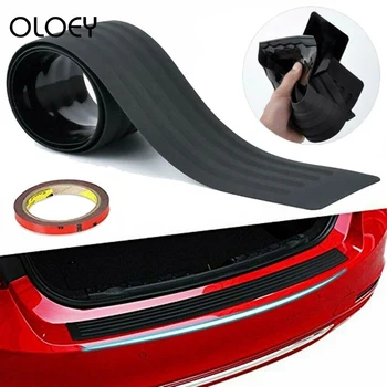 

90cm" Rear Bumper Guard Trunk Edge Sill Black Rubber Protector Cover For Car SUV car styling car door protector