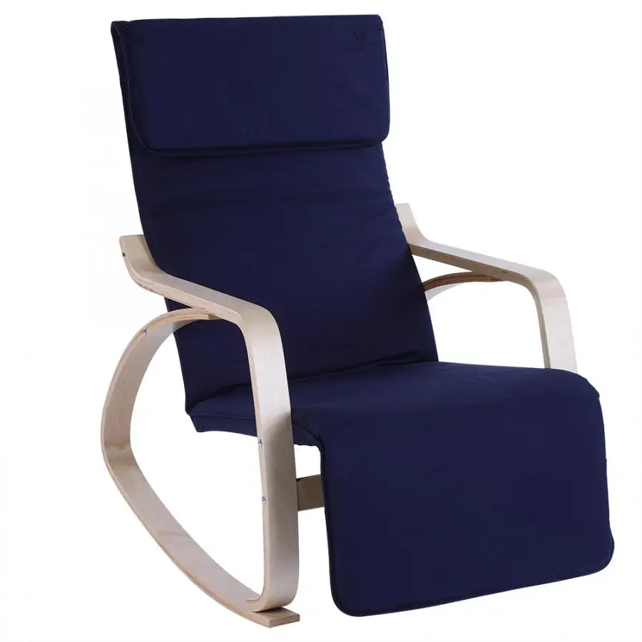 Удобное кресло-качалка, регулируемое кресло-качалка, современный домашний офис, удобное кресло-качалка - Цвет: Черный