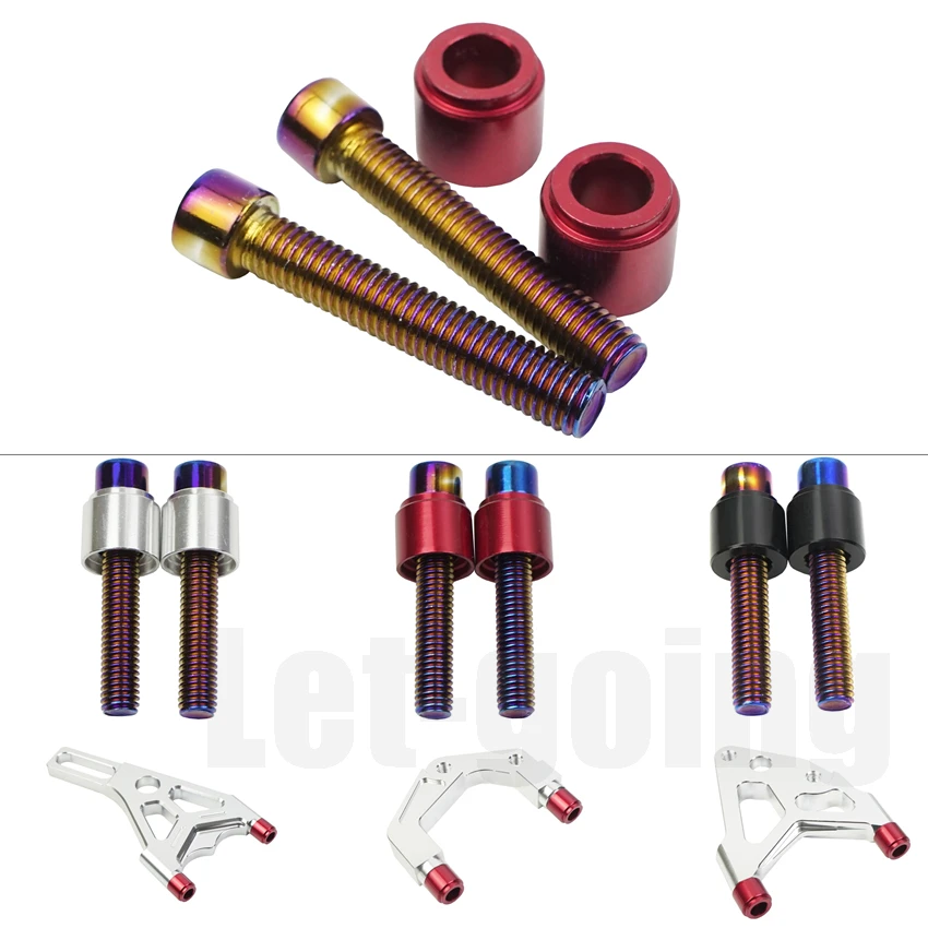 확장 어댑터 레이디 얼 마운팅 브레이크 캘리퍼 브래킷 스페이서 가스켓 볼트 Rpm 용 220mm 디스크 익스텐션 Adelin Yamaha Dio Rsz