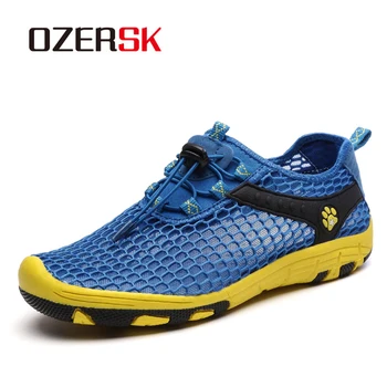 

OZERSK 2020 Shoes Unisex Summer Sneakers Light Breathable Casual Shoes Couple Fashion Comfortable Mens Mesh Flats Shoes