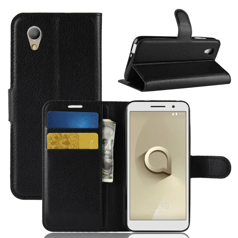 Alcatel 1 Case Flip 5.0 Luxury Wallet PU Leather Phone Case For Alcatel 1 5033D 5033 5033A 5033Y 5033X ALCATEL1 Case Back Cover