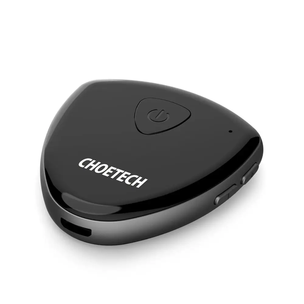 CHOETECH Беспроводной Bluetooth передатчик и приемник 2-в-1 один аудио Музыка адаптер с USB Зарядное устройство кабель 3,5 мм аудио кабель - Цвет: Черный