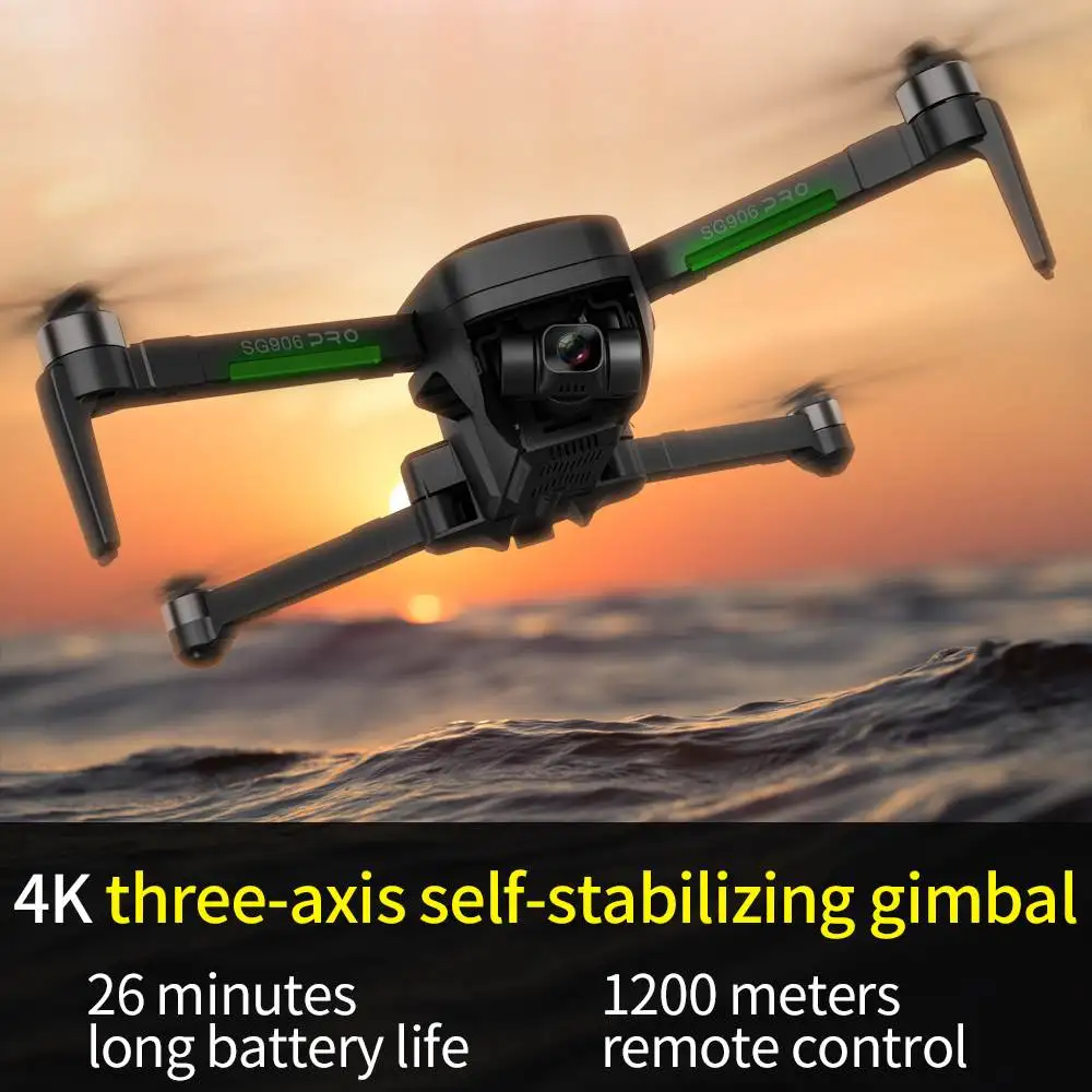US $160.92 Zlrc Sg906 Pro 2 Gps 5g Wifi Fpv With 4k Hd Camera 3Axis Gimbal 28mins Flight Time Brushless Foldable Rc Drones Quadcopter Rtf