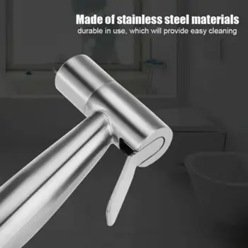 

Bidet Faucets Handheld Diapers ABS Shower Bathroom Hose Stainless Steel Home Toilet Sprayer Holder