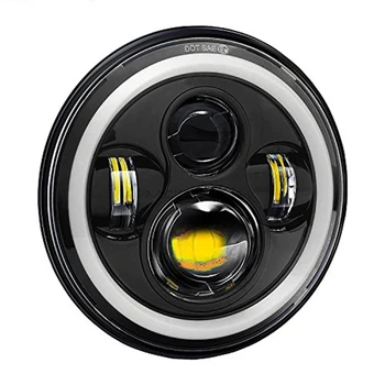 

7 Inch Round DRL Motorcycle Led Headlight System for harley davidsion accessories cafe racer