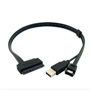 

Hard Disk Drive SATA 22Pin To eSATA Data USB Powered Cable Adapter 50cm 3.5 Or 5.5in HDD Cable Adapter