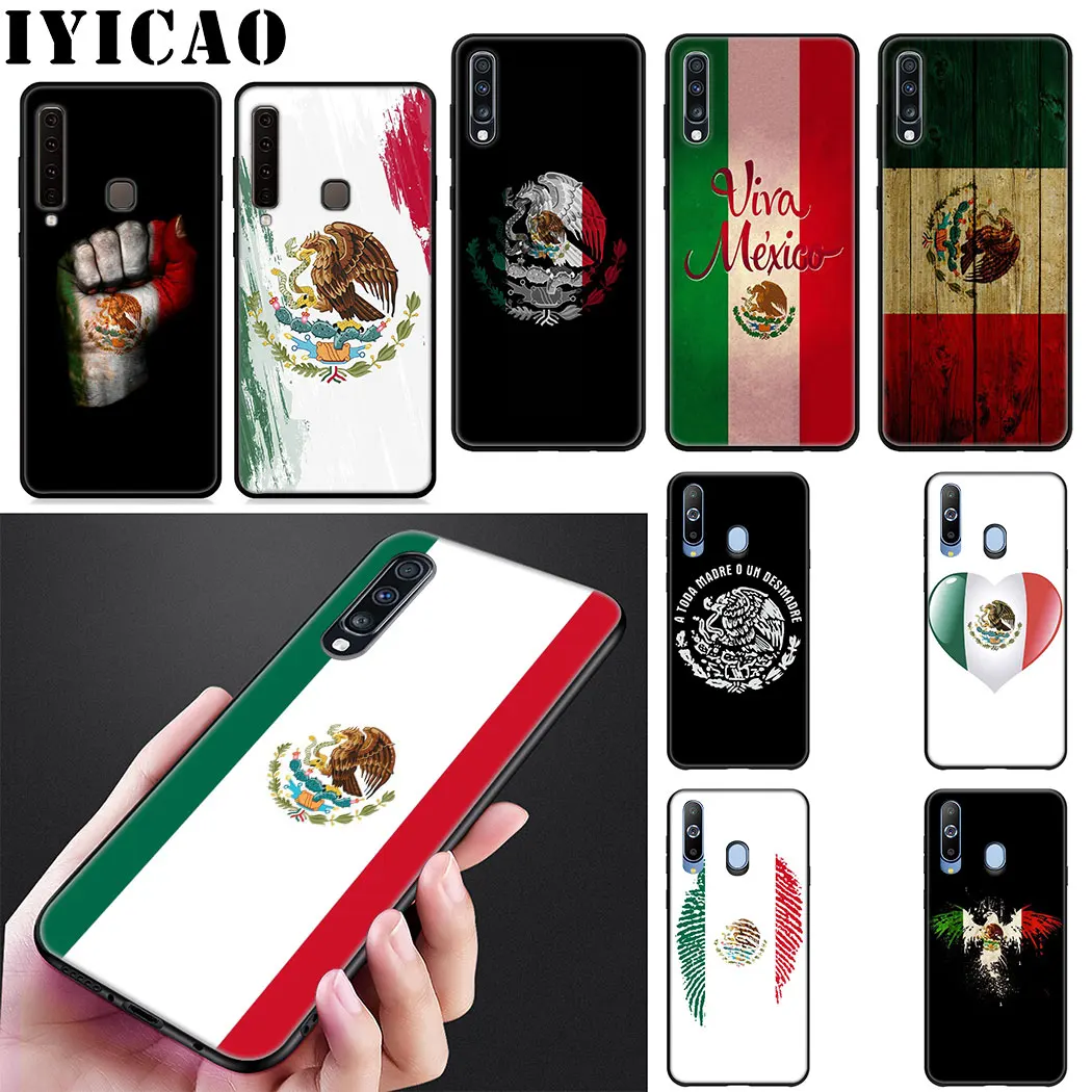 IYICAO mexico flag luxury Soft Silicone Case for Samsung J6 A9 A8 A7 A6 Plus 2018 A5 A3 2016 2017 Phone |