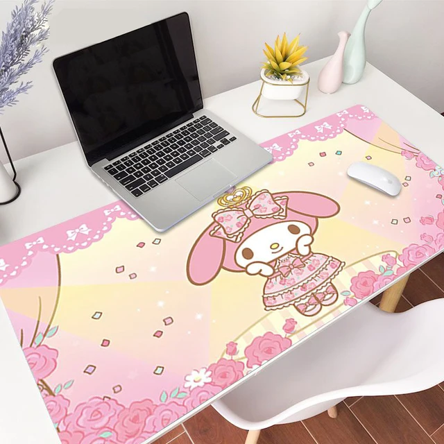 Kawaii Mouse Pad Gamer Pink Computer Mat Cute Office Decor Large Gaming Slipmat Keyboard Pc Accesories 800x300 Mousepad 90x40 Xl 11