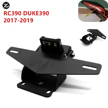 

Rear Adjustable License Number Plate Frame Holder Bracket Tail Tidy Fender with Led Light For KTM RC 390 RC390 2018 2019 2020