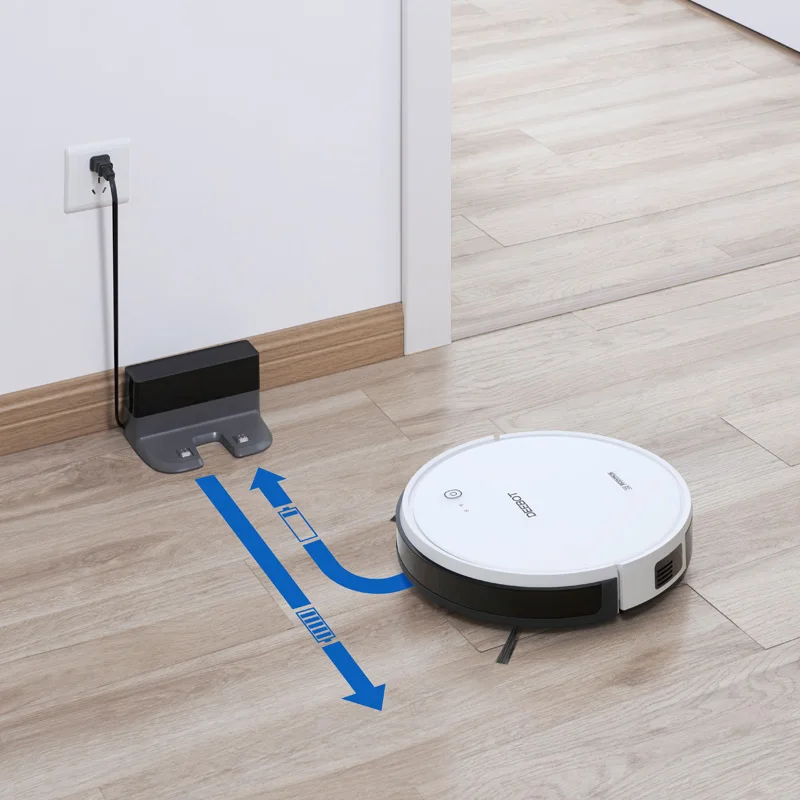 Робот пылесос для сухой и влажной уборки ECOVACS DEEBOT 605 уборка по расписанию заряд 2