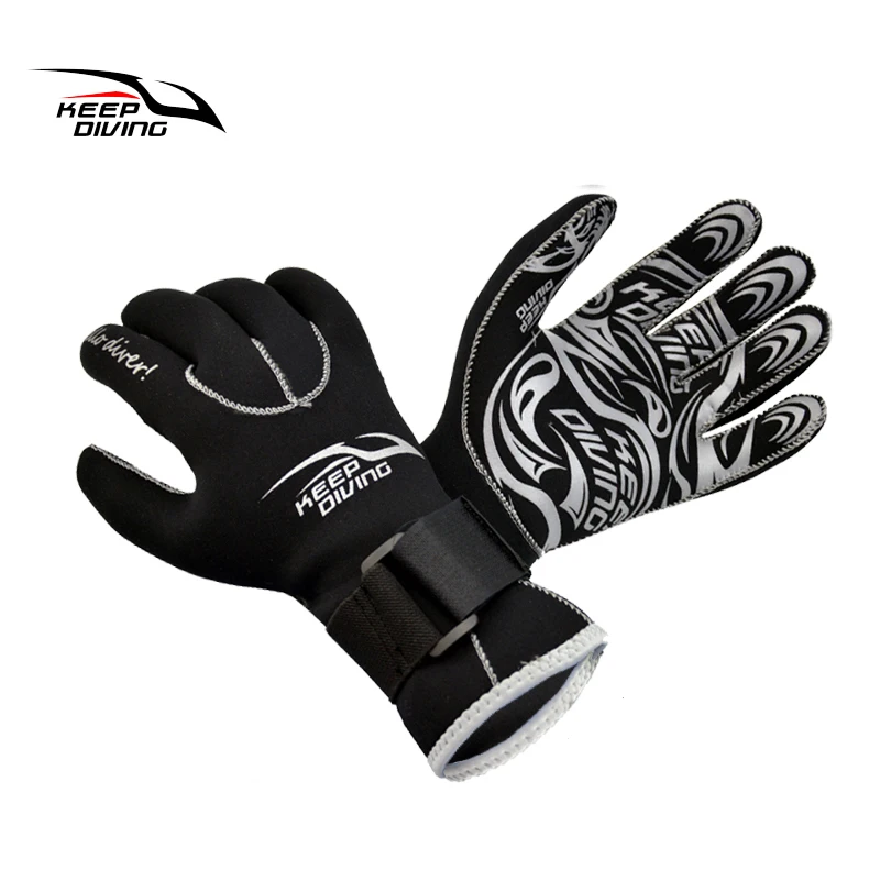 

3mm genuine neoprene gloves anti-scratch and keep scuba diving winter swimming warm and cold-proof diving gloves accessories