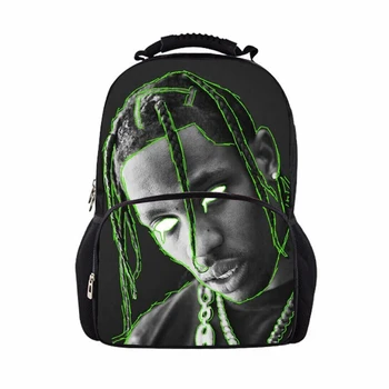

Travis Scott 17 Inch Backpack Teen Backpack College School Bag Mochila Casual Rucksack Travel Backpack