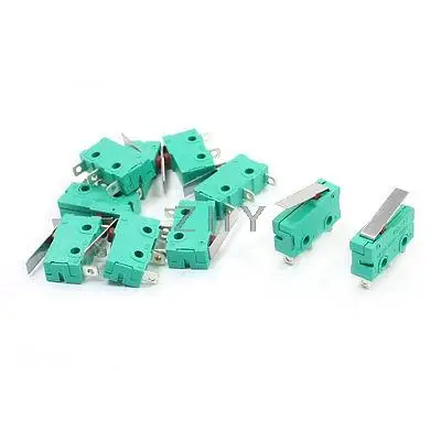 KW4-OZ-2 AC 250V NO+ NC мгновенный короткий рычаг шарнира микро концевой переключатель 10 шт