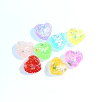 

20Pcs 16x16mm Mixed Color Heart Round Resin Cabochon Flatback Decoration Crafts Embellishments For Scrapbooking DIY Accessories