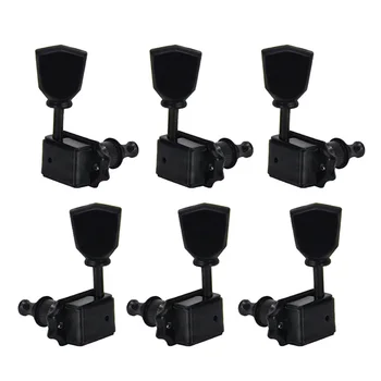 

SEWS-6 Pcs 3L 3R Electic Guitar Tuning Pegs Full Sealed String Tuning Pegs Locking Tuner Machine Heads Buttons Chrome with Screw