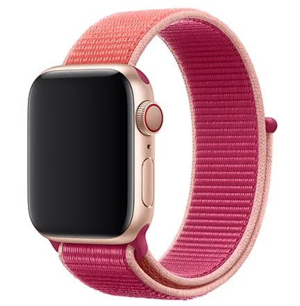 Pomegranate Спортивный Браслет-петля для Apple Watch 44 мм 42 мм 40 мм 38 мм светоотражающий тканый нейлоновый ремешок на запястье для iwatch серии 4/3/2/1 - Цвет ремешка: Pomegranate
