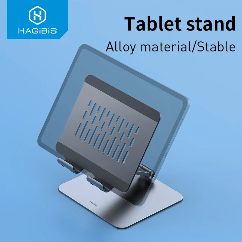Hagibis Tablet Stand iPad Adjustable Foldable Height Holder Aluminum For Pro 9.7 10.5 12.9 Air Mini Kindle Switch | Компьютеры и офис