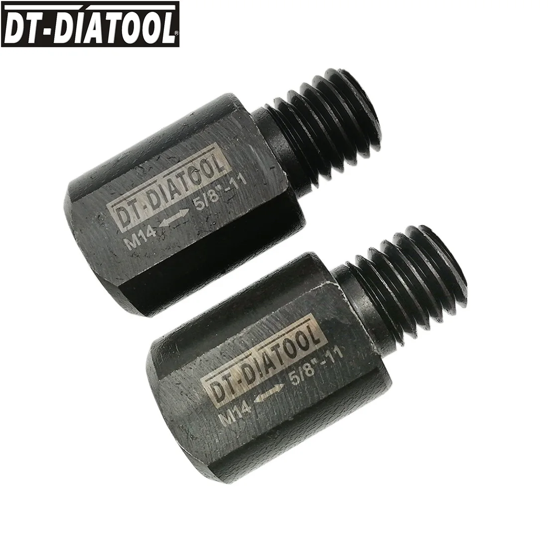 DT-DIATOOL 2pcs 5/8-11 Male to M14 Female Thread Adapter for Diamond Core Bits Grinding Disc Can Fit 5/8-11 Tool to M14 Machine dt diatool 2pcs 5 8 11 male to m14 female thread adapter for diamond core bits grinding disc can fit 5 8 11 tool to m14 machine