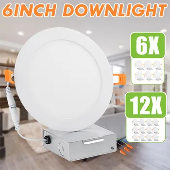 

6 inch Dimmable LED Down lights 12W LED Downlight Outdoor Leds slim Ceiling Lamp with connect box For Bathroom led panel lights