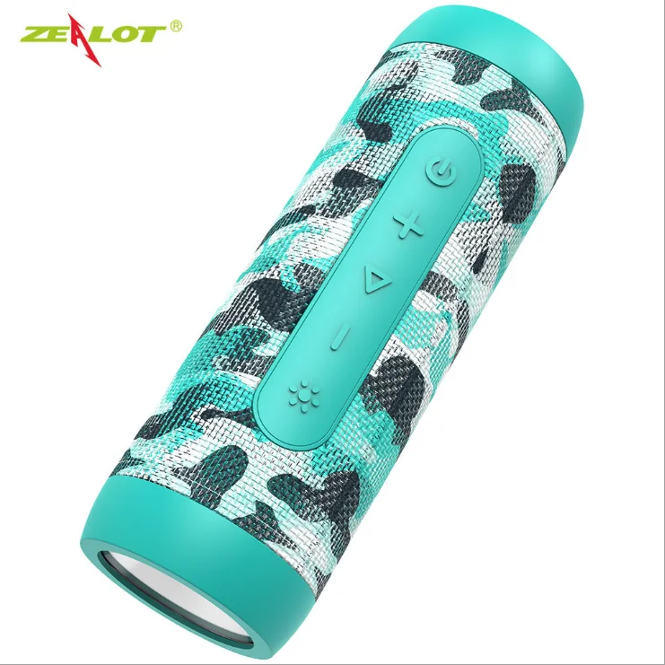 Green Camouflage Фанатик S22 Bluetooth Динамик Водонепроницаемый уличный Портативный беспроводной мини Колонка коробка Динамик Поддержка TF1 карты FM стерео колонки Hi-Fi - Цвет: Green Camouflage