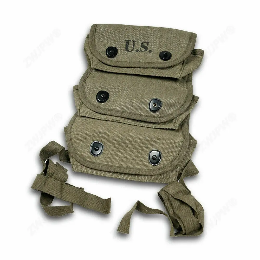 tomwang2012. WW2 WWII US Military Army Marine 3 Pocket Grenade Ammo Pouch War Reenactments