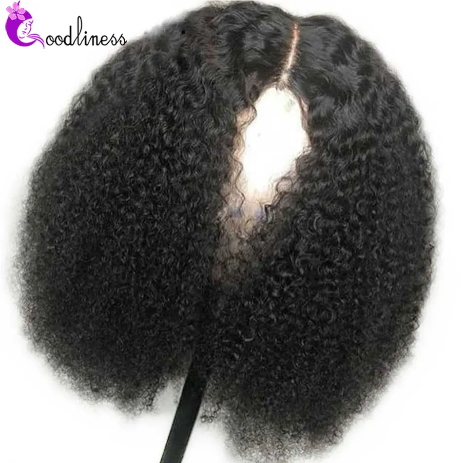 Afro Kinky Curly Wig Afro Human Hair Wig 250 Density Lace Wig Short Curly Human Hair Wigs 13x4 Lace Frontal Wig Pre-Plucked Remy