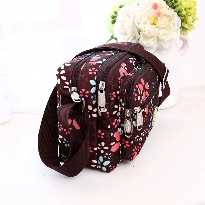 Crossbody Bag Women Shoulder Bag Women Messenger Bag Canvas Multifunction Single Shoulder Female Bag Casual Mobile Phone Bag Summer Tide Mommy Messenger Tote