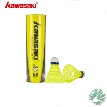 

Genuine Kawasaki Badminton Plastic Nylon Ball N9 for Training 6 Pcs Feather Shuttlecock Birdies