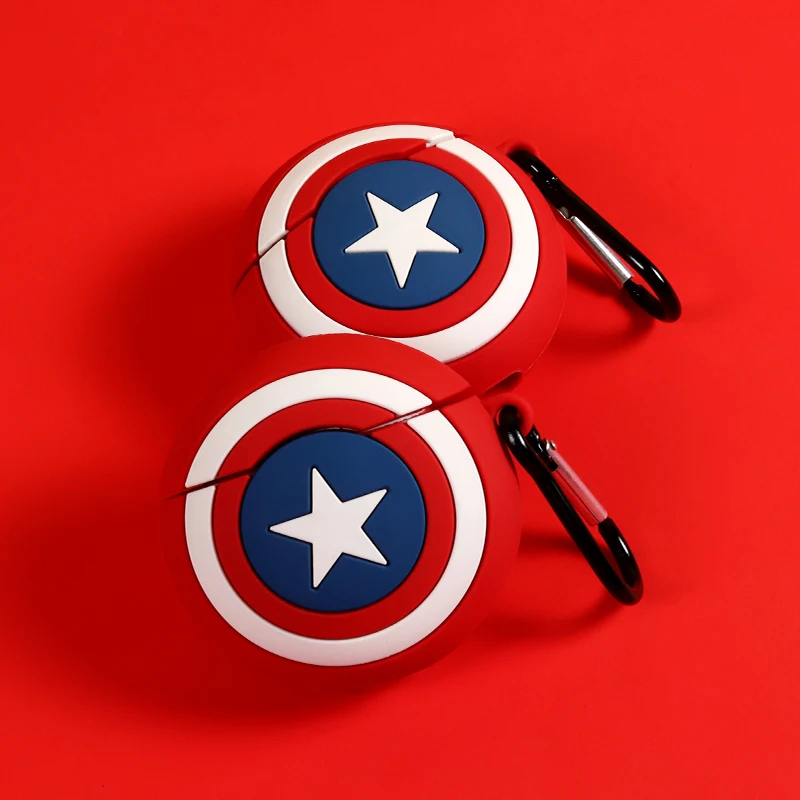 Капитан Американский Супермен чехол для AirPods беспроводной Bluetooth наушники силиконовый чехол для Airpods чехол Аксессуары