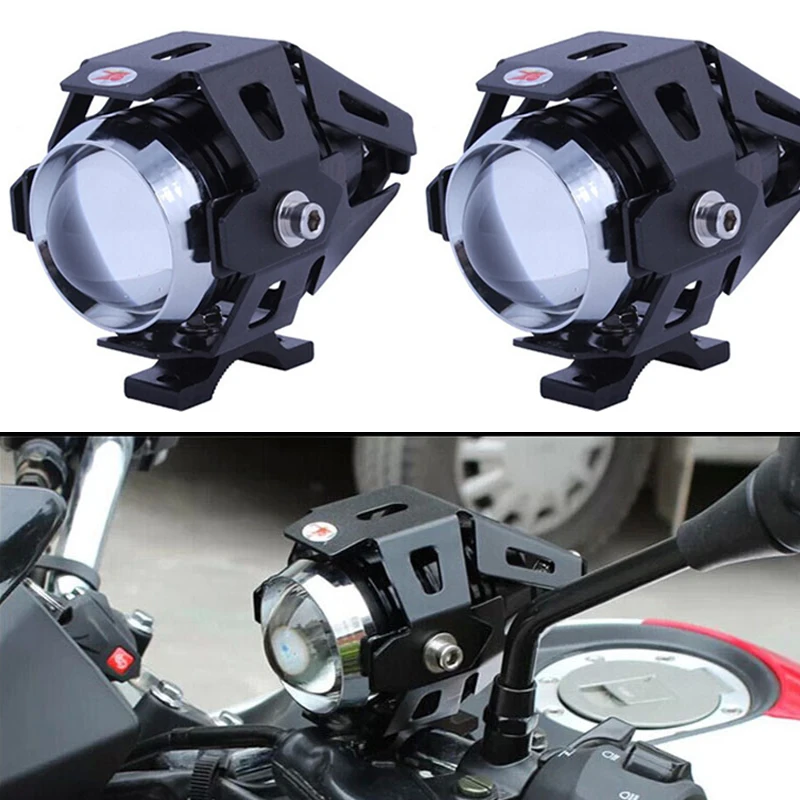 

A Pair Motorcycle LED Headlight U5 U7 Headlight Spotlights Modification Lamp Super Bright External Laser Cannons Variable Lights