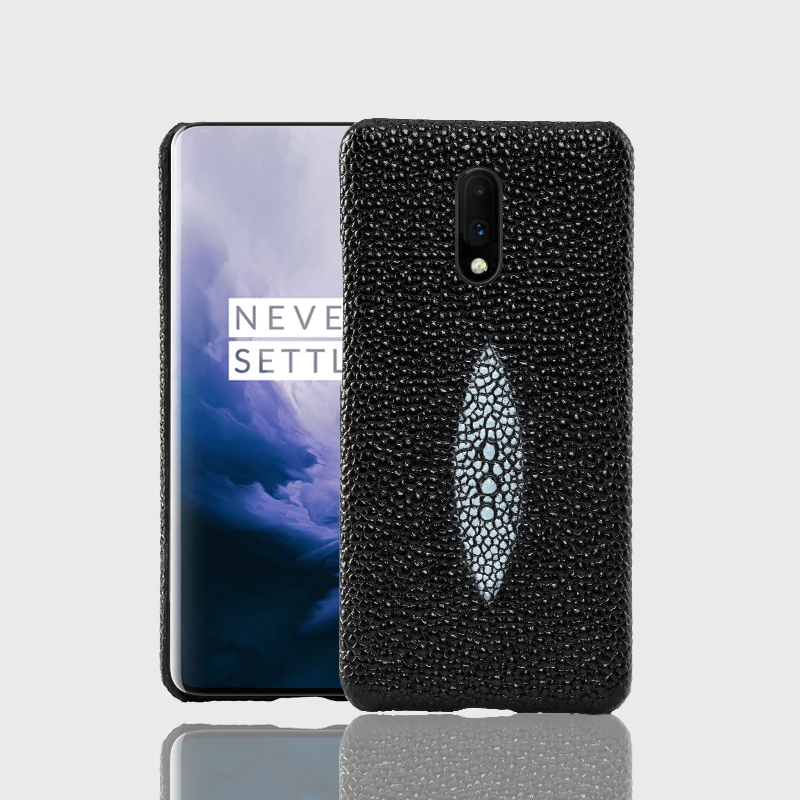 Чехол для телефона из натуральной кожи для oneplus 7 7T Pro 6t 6 Чехол из воловьей кожи с жемчугом и текстурой рыбы чехол для oneplus 3t 3 5t 5 7PRO чехол