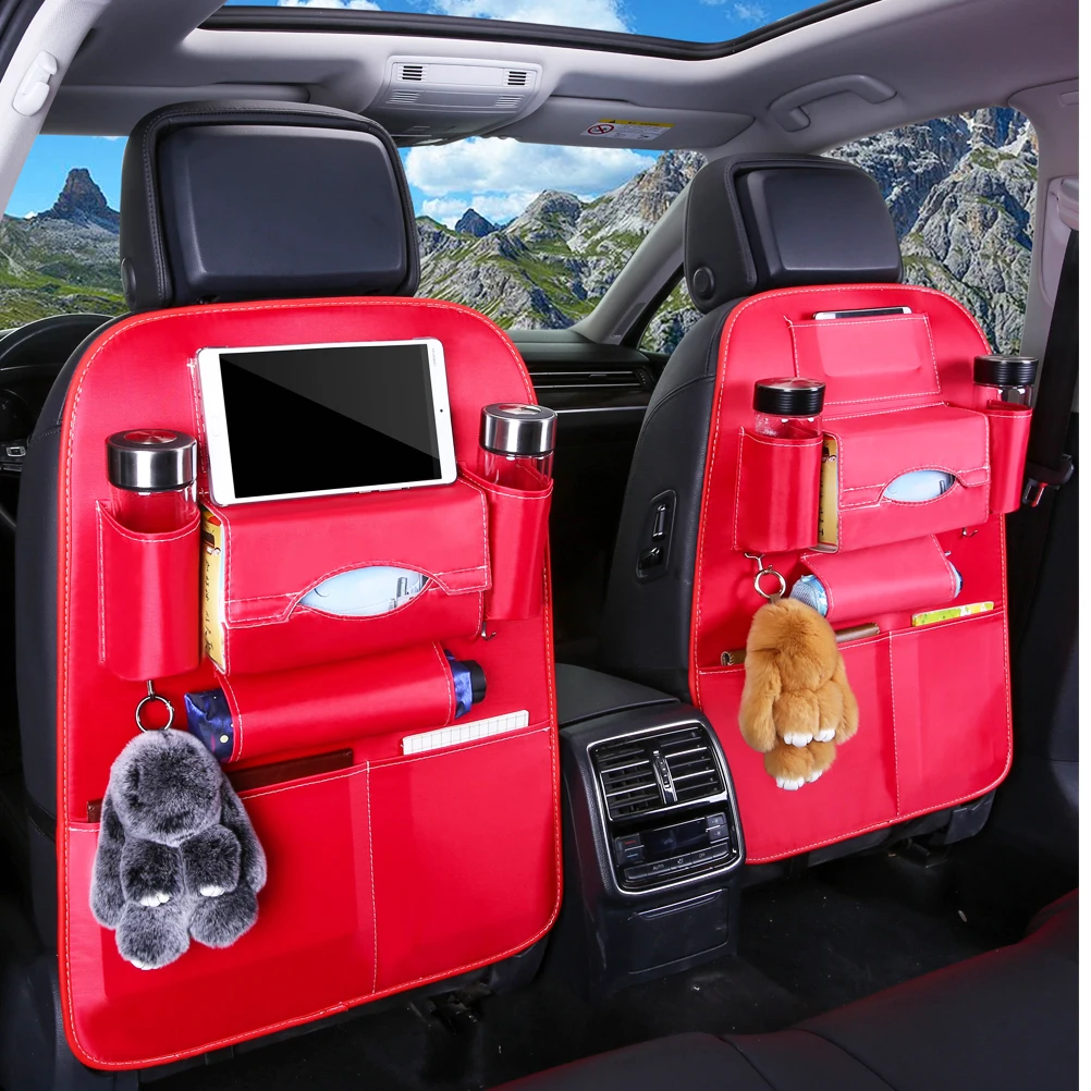 Автомобильный органайзер для хранения, сумка для хранения на сиденье автомобиля, коробка для хранения, чехол для сиденья, чехол для автомобиля, подушка на заднее сиденье