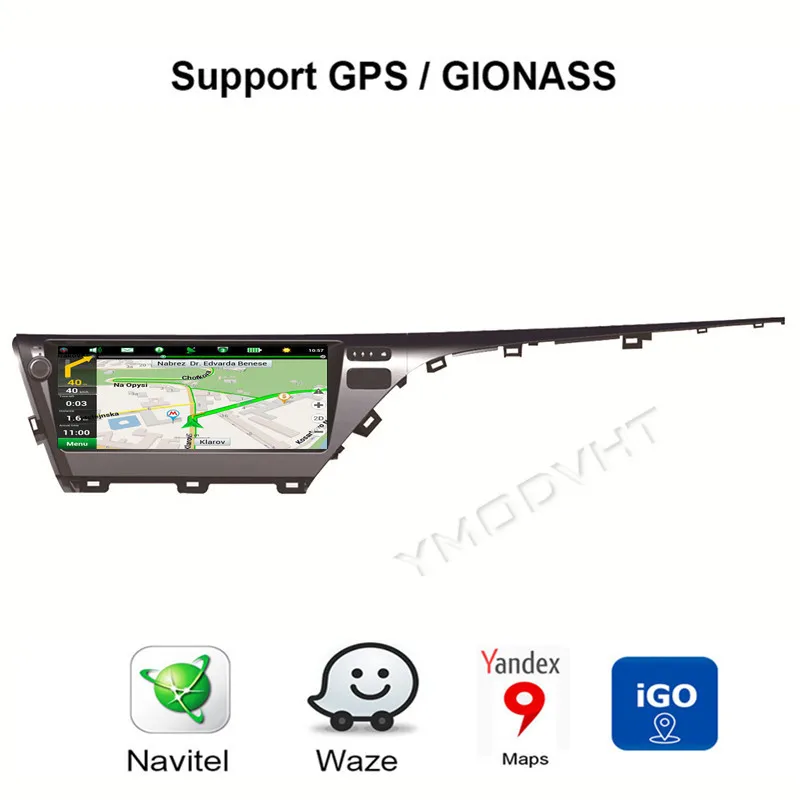 YMODVHT 10 1 дюймов 4 Гб + 64 ГБ Android 9 0 автомобильное DVD радио для Toyota Camry 2018 2019 Стерео GPS