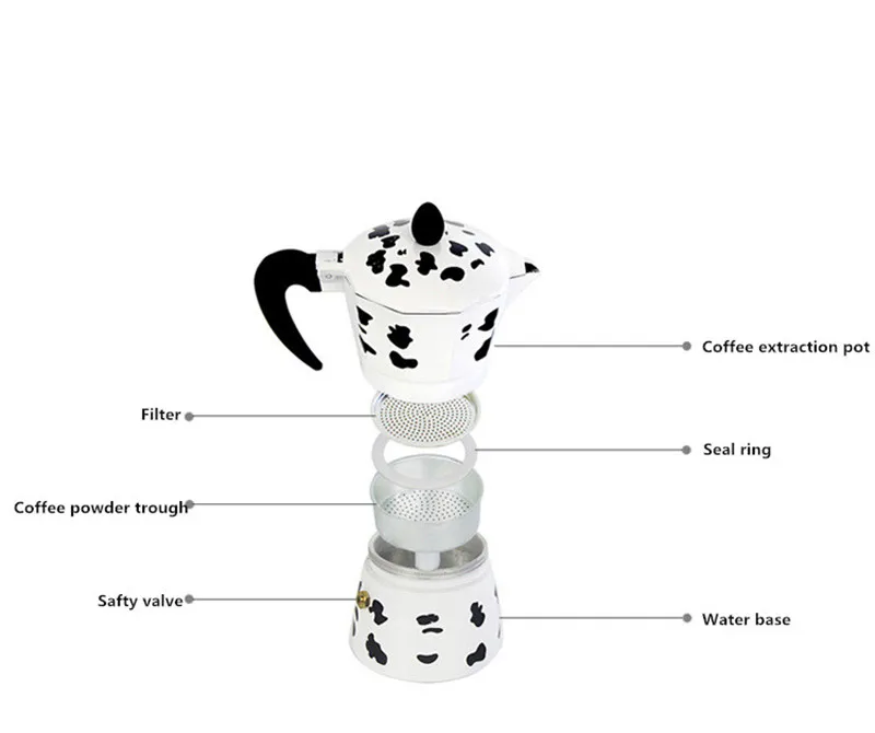 Homeleader Кофеварка итальянский топ Moka эспрессо кофейник Expresso Percolator 3 чашки