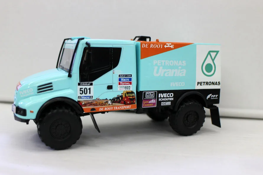 Новая коллекция DAKAR модель IVECO POWERSTAR 2014 литая гоночного грузовика для сборки в