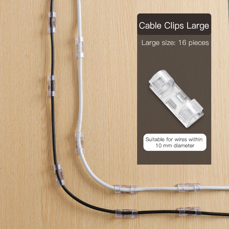 VELLUSTRA 6 Pièces Clips Câble, Organisateur De Cables Magnétique