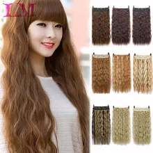 LM 2" 60 см цельное Наращивание волос зажим для волос прямой Наращивание волос стелс Невидимый парик