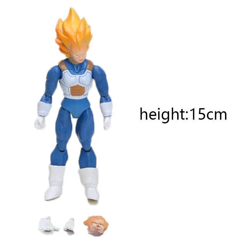 SARZI 10 Inch Dragon Ball Action Figure Super Saiyan Blue Goku,Orange，Age  2+ 