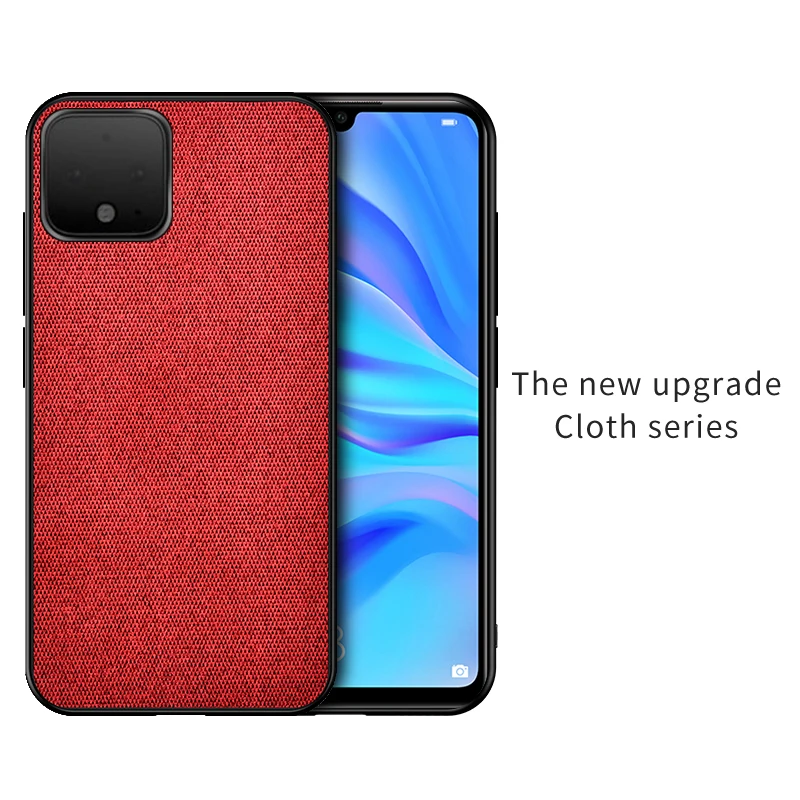 Red Для google Pixel 4 Чехол yezaoo роскошный тканевый чехол силиконовый чехол для телефона для google 4 3A XL чехол pixel 4xl 3a чехол s - Цвет: Red