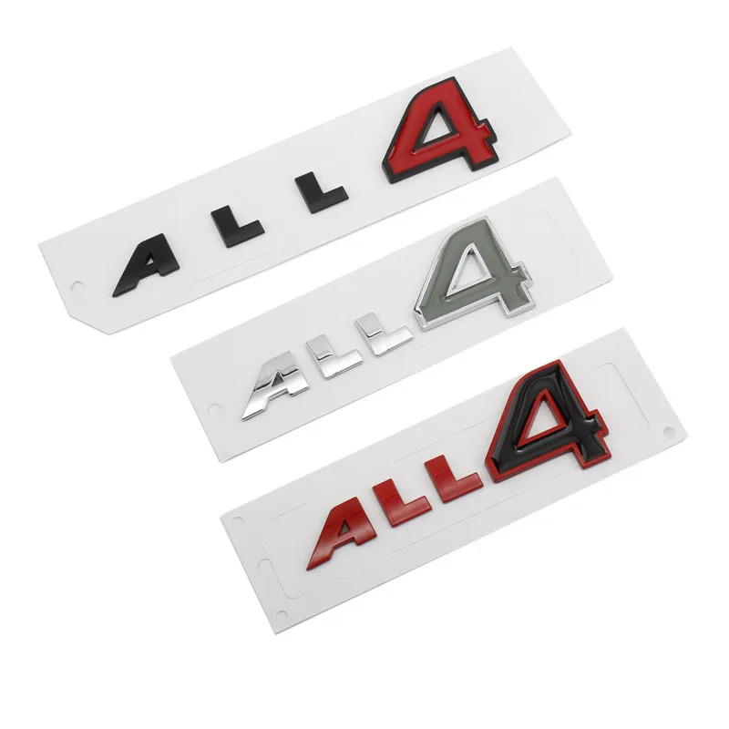 Car ALL 4 Metal Stickers and Decals For MINI R60 R61 F60 Cooper S Countryman Paceman ALL4 Rear Trunk Body Emblem Badge Stickers