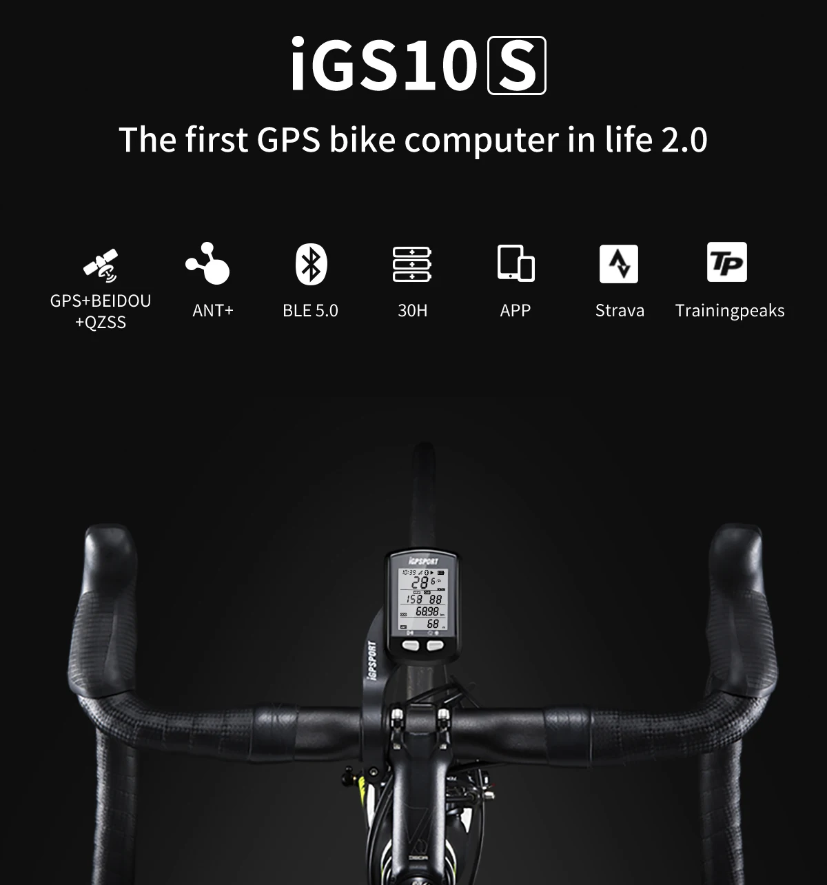 I GPS порт iGS10 S с поддержкой велосипедный компьютер i 10 s Дорожный/горный велосипед