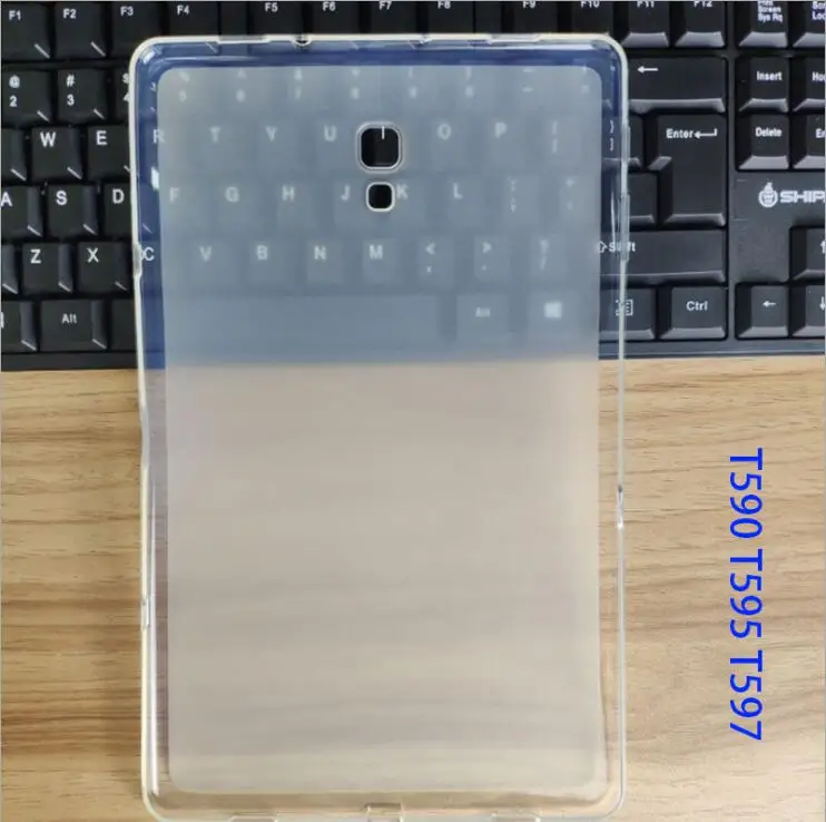 Закаленное стекло для samsung Galaxy Tab A 10," SM-T590 SM-T595 T595 протектор экрана для samsung Tab a 10,5 пленка протектор стекло - Цвет: only soft case